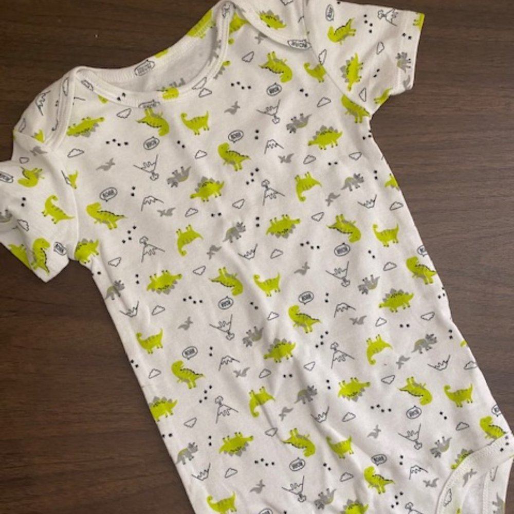 -5 for $25-Child of mine Dino print onesie 18m